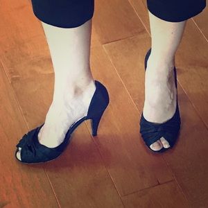 Rocket Dog Open Toe Black Heels